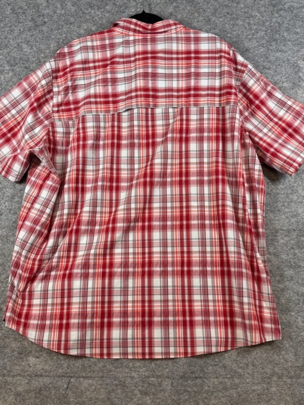 Woolrich Plaid Outdoor Button Down Shirt Red White Hiking Fishing Size XXL - Picture 12 of 14